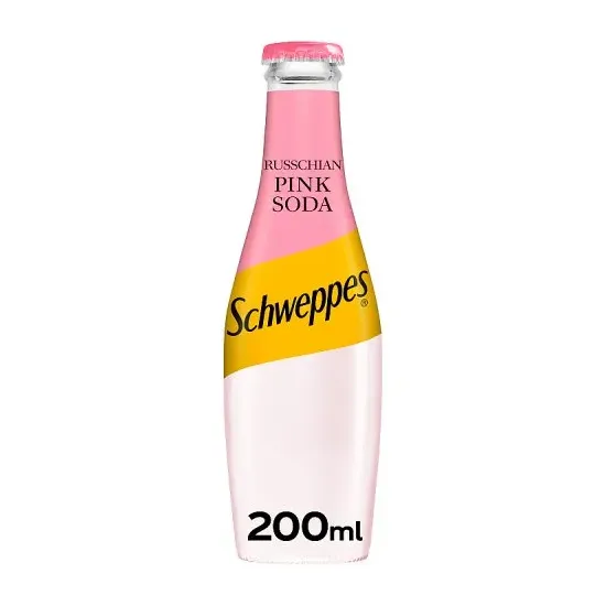 Schweppes Pink Soda Glass 200ml