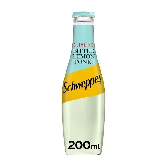 Schweppes Slimline Bitter Lemon Glass 200ml