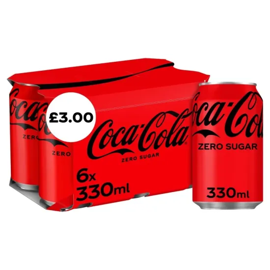 Coca-Cola Zero Sugar PMP 6Pk 330ml