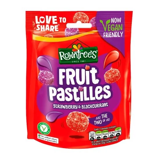 Rowntrees Strawberry & Blackcurrant Sharing Bag 143g
