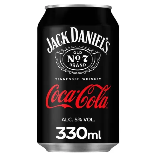 Jack Daniels and Coca-Cola 330ml
