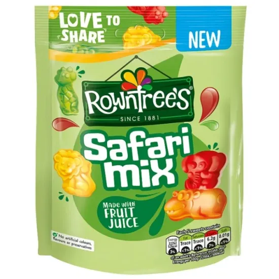 Rowntrees Safari Mix Pouch 115g
