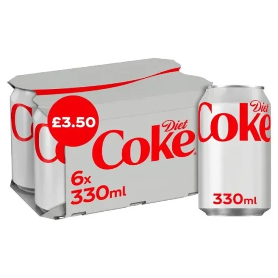 Diet Coke 6Pk PMP 330ml
