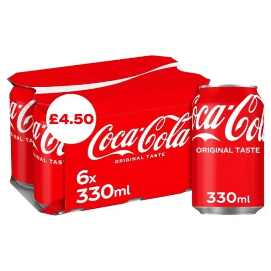 Coca-Cola 6Pk PMP 330ml