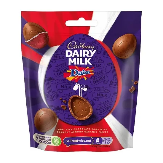Cadbury Dairy Milk Mini Daim Eggs Bag 77g
