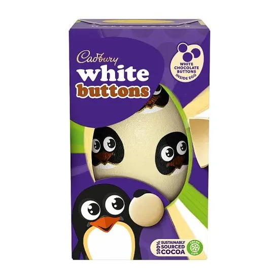 Cadbury White Buttons Egg 98g