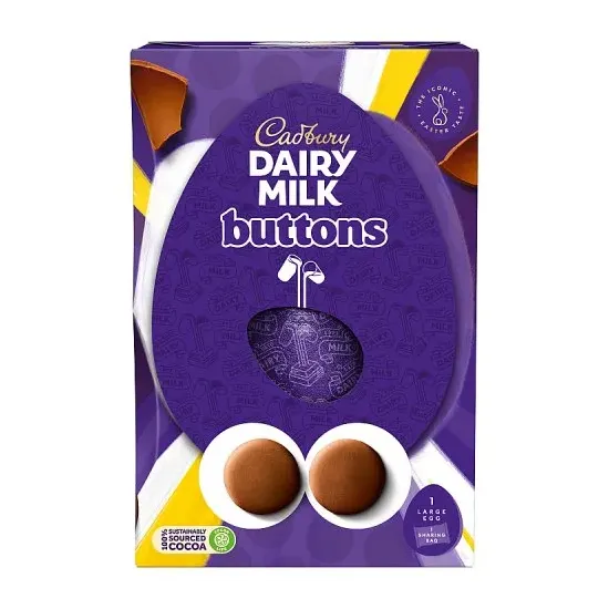 Cadbury Dairy Milk Giant Buttons Egg 195g