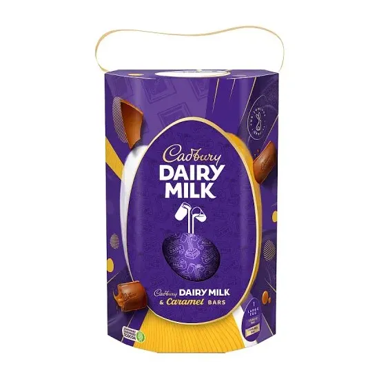 Cadbury Dairy Milk Egg With Cadbury Caramel Bars 245g