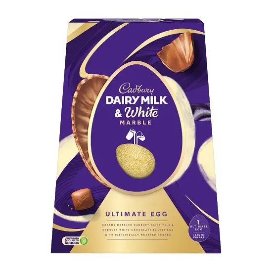 Cadbury Dairy Milk & White Marble Ultimate Egg 372g