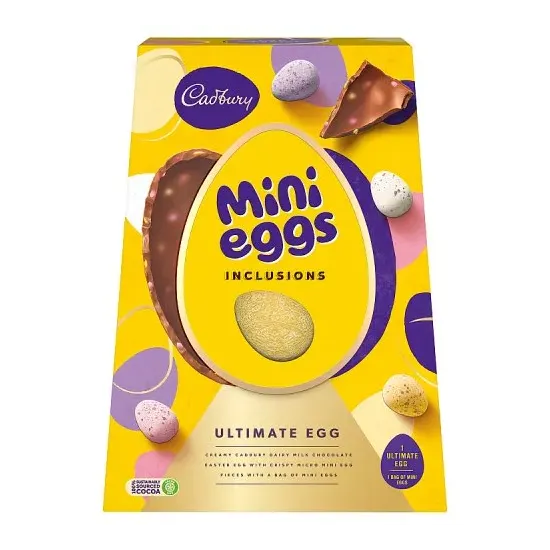 Cadbury Mini Eggs Inclusions Ultimate Egg 380g