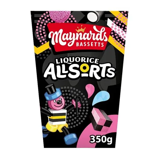 Maynards Bassetts Liquorice Allsorts Carton 350g