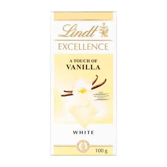Lindt Excellence White Vanilla 100g
