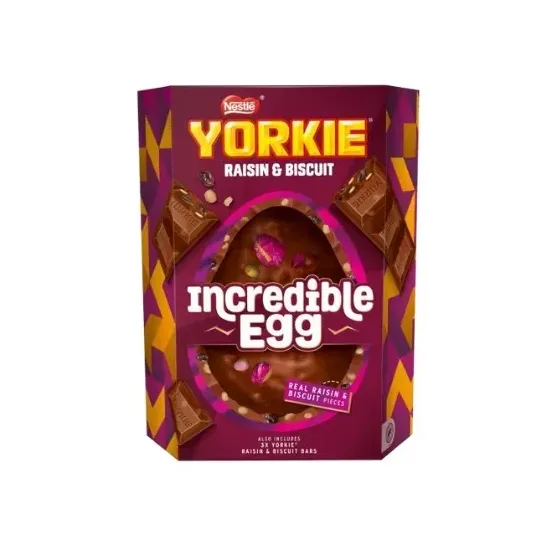 Yorkie Raisin & Biscuit giant Inclusion Egg 388g