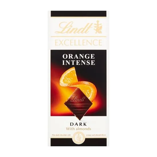Lindt Excellence Dark Orange Intense 100g
