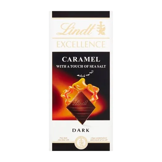 Lindt Excellence Dark Caramel & Sea Salt 100g