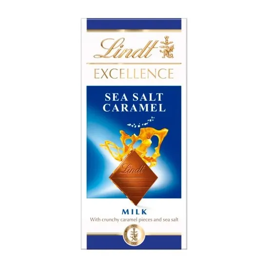 Lindt Excel Caramel & Sea Salt Milk 100g