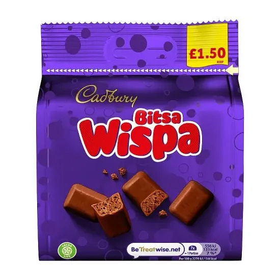 Cadbury Bitsa Wispa Pm £1.50 85g