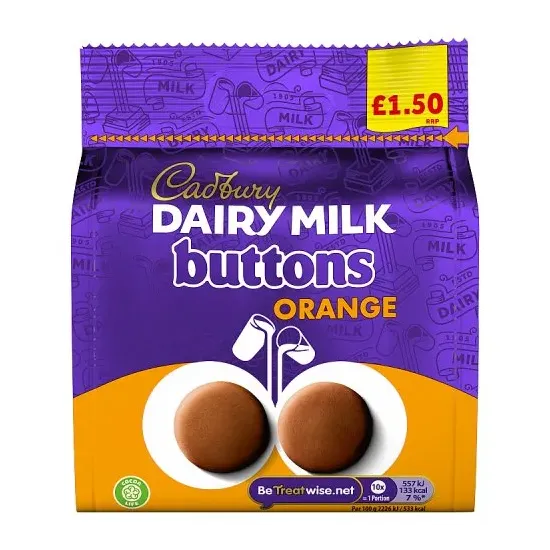 Cadbury Orange Buttons Pm £1.50 85g