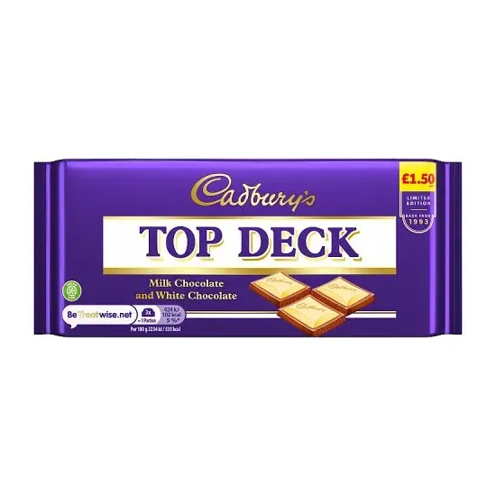 Cadbury Dairy Milk Top Deck Pm £1.50 95g