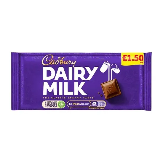 Cadbury Dairy Milk Pm £1.50 22x95g