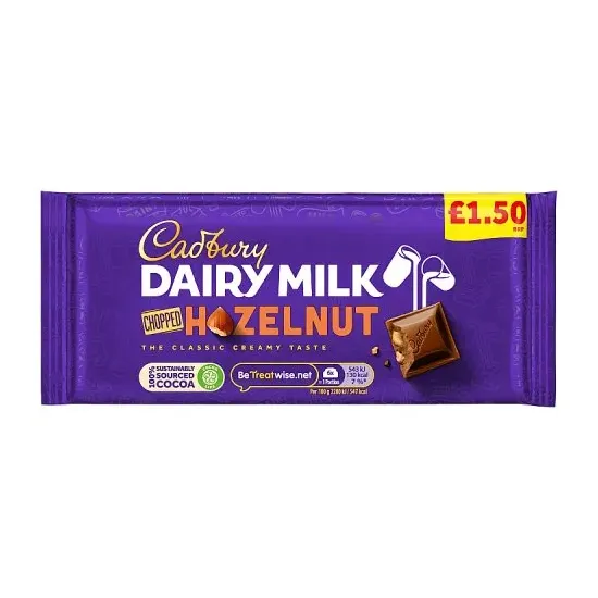 Cadbury Dairy Milk Chopped Nut Pm £1.50 22x95g