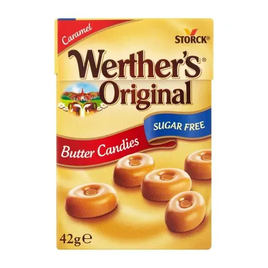 Werthers Sugar Free Original Candies Flip Top Box     