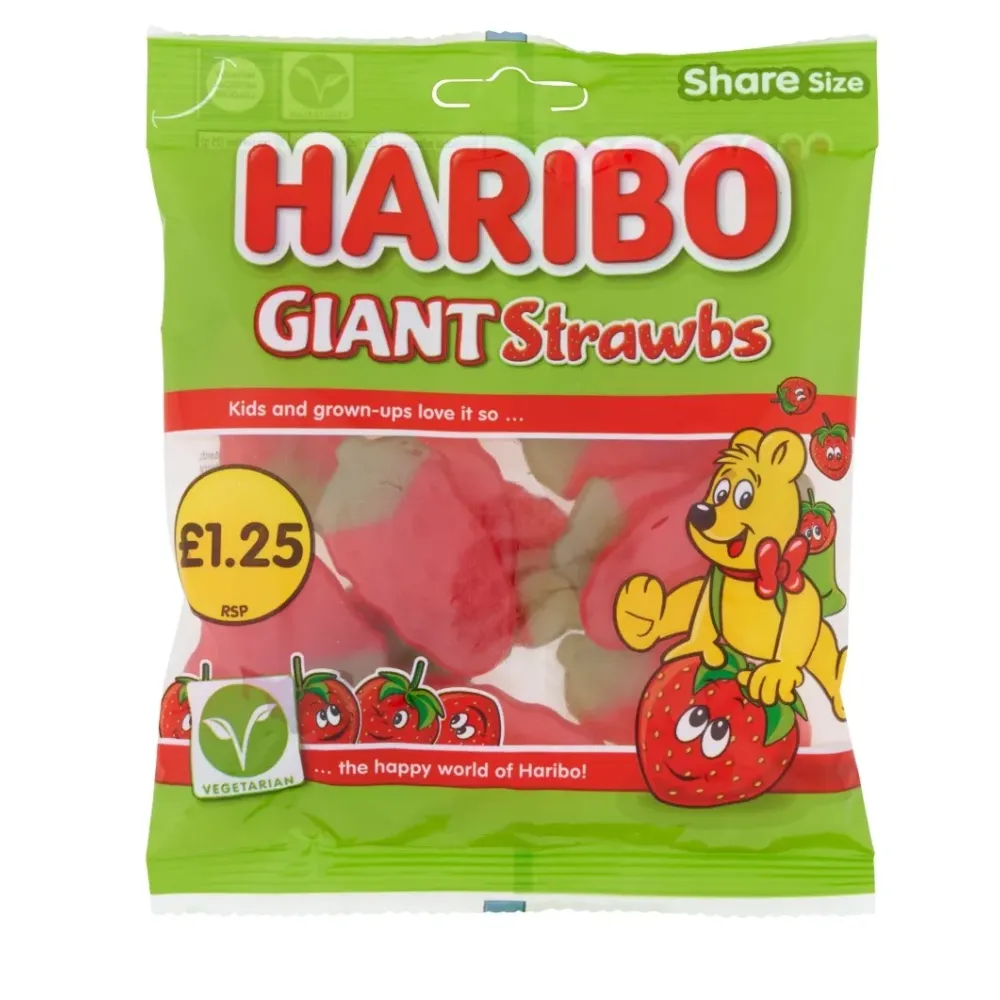 Haribo Giant Strawberry PMP 140g Haribo Giant Strawberry PMP 140g