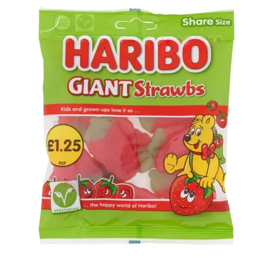 Haribo Giant Strawberry PMP 140g Haribo Giant Strawberry PMP 140g