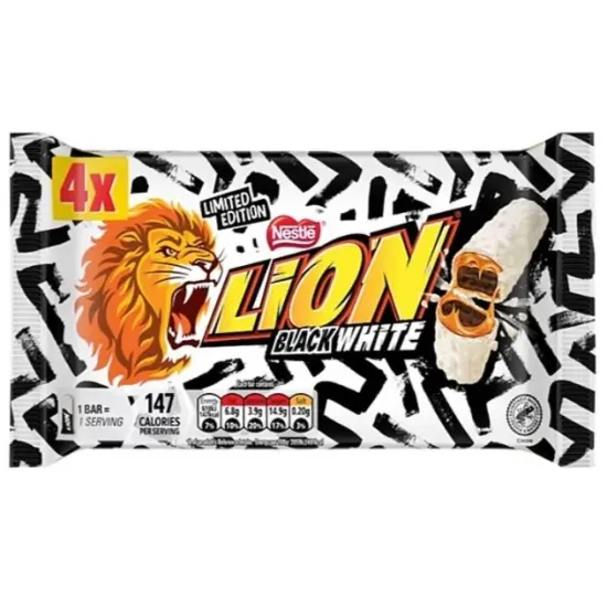 Lion Black & White 4pk (4x30g)