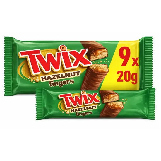 Twix Hazelnut 9 Pack 180g