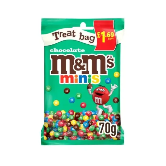 M&Ms Minis Treat Bag PMP 70g
