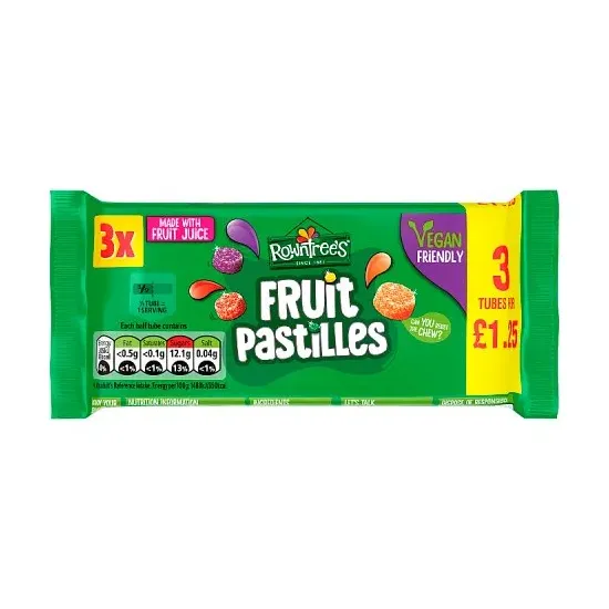 Rowntree's Fruit Pastilles Multipack PMP (3x41g)