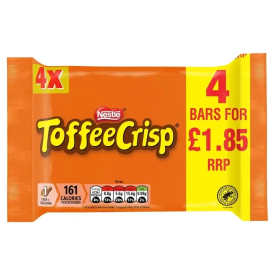 Toffee Crisp Multipack PMP (4x31g)