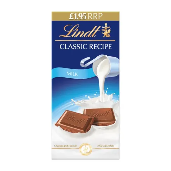 Lindt Classic Recipe Milk PMP 100g