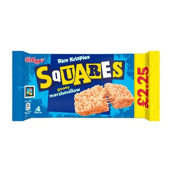 Kelloggs Rice Krispie Squares Marshmallow 4 Pack PMP