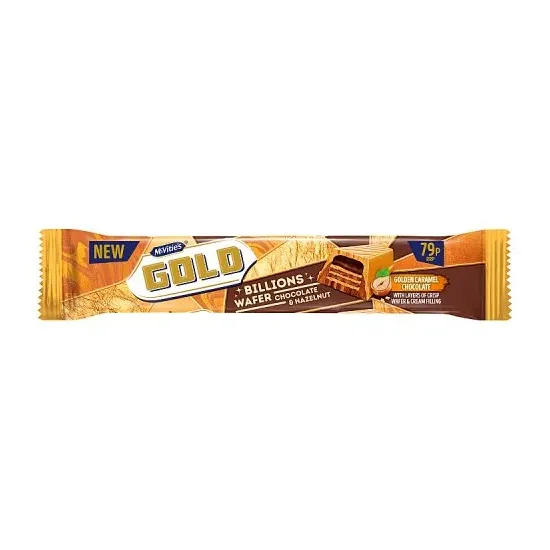 Gold Billion Bar Chocolate & Hazelnut PMP 39g