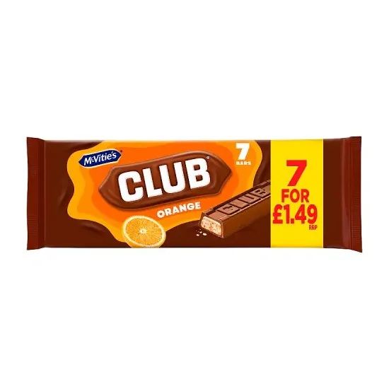 Mcvities Club Orange PMP 7 Pack