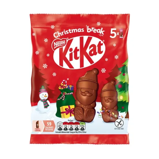 Kit Kat  Mini Santa Pouch Clip Strip 55g