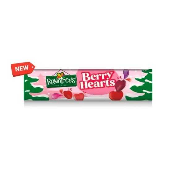 Rowntrees Berry Hearts Giant Tube 100g