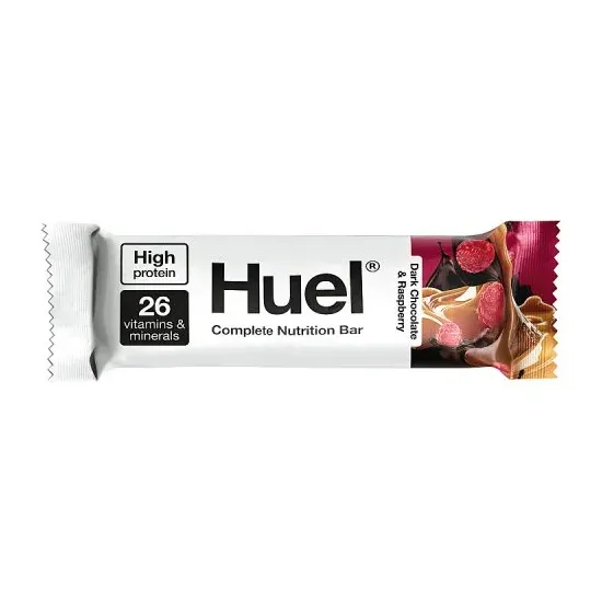 Huel Dark Chocolate and Raspberry Complete Nutrition Bar 55g