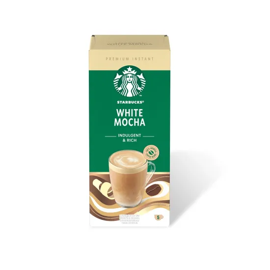 Starbucks Premium Instant Coffee White Mocha Latte Sachets (5x24g)