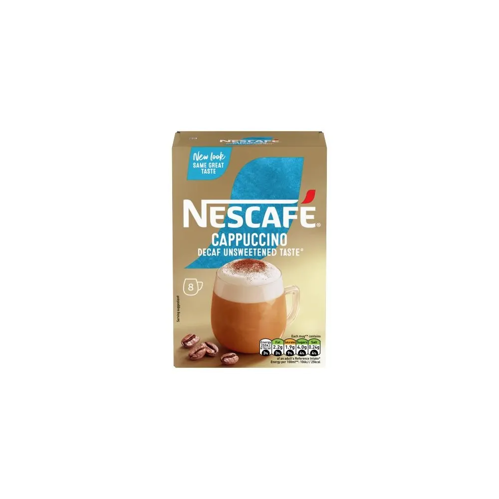 Nescafe Gold Cappuccino Decaf Unsweetened 8 Sachet 120g Nescafe Gold Cappuccino Decaf Unsweetened 8 Sachet 120g