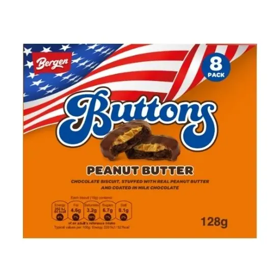 Keenan's American Buttons Peanut Butter 128g