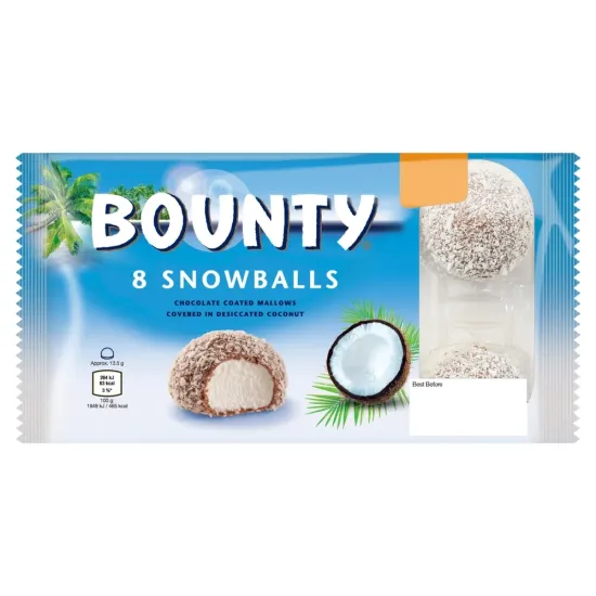 Bounty Snowballs 8Pk 108g