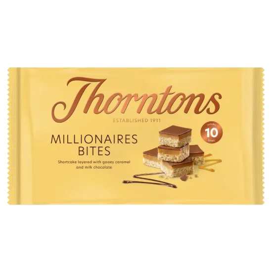 Thorntons 10 Pack Mini Caramel Shortcake Bites 120g