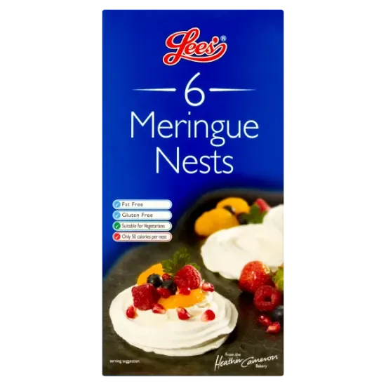 Lee's 6 Standard Meringue Nests 100g
