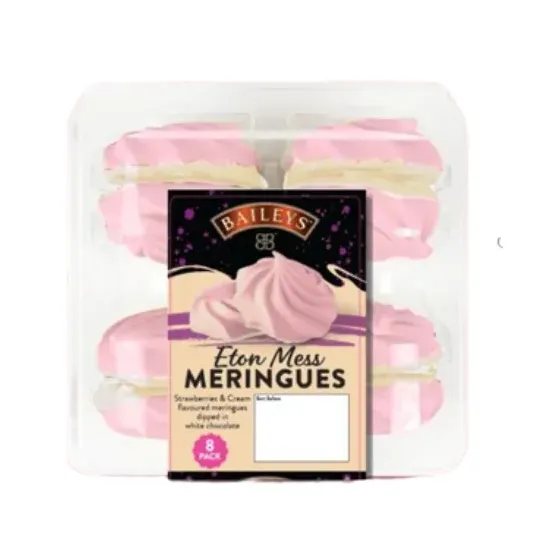 Baileys Eton Mess Meringue Shells 8Pk
