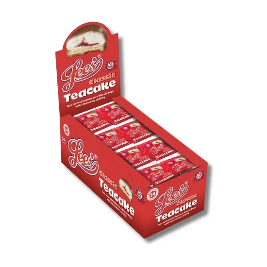 Lee's Single Serve Jam Teacakes 24Pk