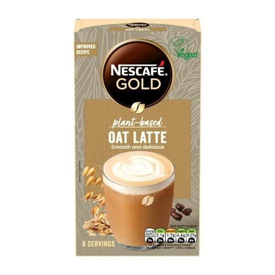 Nescafe Gold Latte Non Dairy Oat 6 Sachets 96g Nescafe Gold Latte Non Dairy Oat 6 Sachets 96g