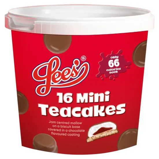 Lee's Teacake Tubs 240g